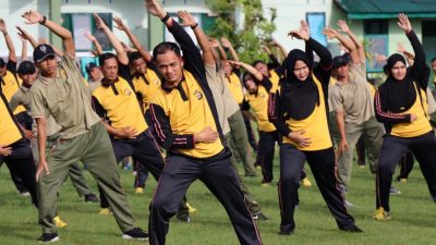 Tingkatkan Sinergitas, Tentara dan Polisi Olahraga Bersama