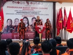 Rakercab, Ketua MPC PP Luwu Ingatkan Jauhi Narkoba dan Asusila