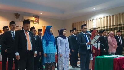 27 Orang Panwascam di Kota Palopo Resmi Dilantik