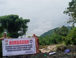 Sering Terjadi Insiden Orang Tenggelam, Polisi dan Warga Larang Aktivitas di Sungai Tapam Manuk Murante Palopo