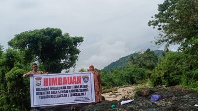 Sering Terjadi Insiden Orang Tenggelam, Polisi dan Warga Larang Aktivitas di Sungai Tapam Manuk Murante Palopo