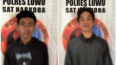 Dua Pemuda di Luwu Dibekuk Saat Ambil Ganja di Jasa Pengiriman
