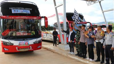 Bupati Luwu Timur Lepas 227 Peserta Arus Balik Gratis