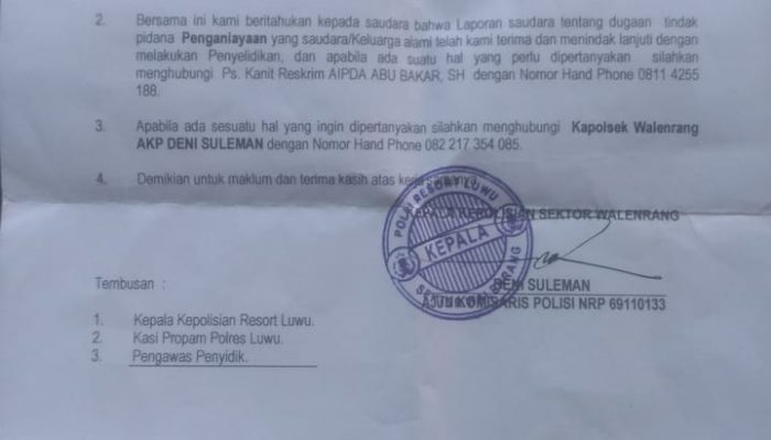 Sudah Lima Bulan, Pelaku Penganiayaan di Patoko Walmas Belum Ditangkap