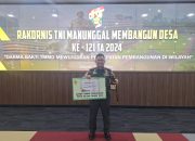Letkol Hasroel Tamin Bawa Kodim 1307/Poso Juara 1 Lomba Karya Jurnalistik TMMD