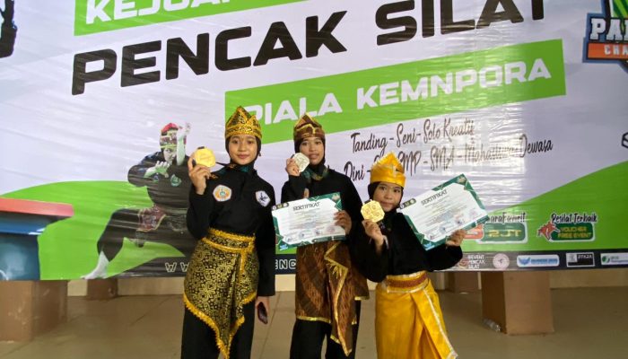 Tiga Siswi SDN Minasa Upa Makassar Raih Medali di Kejurnas Championship Pencasilat