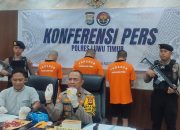 Polisi Bekuk Tiga Pengedar Sabu dan Obat Daftar G di Luwu Timur