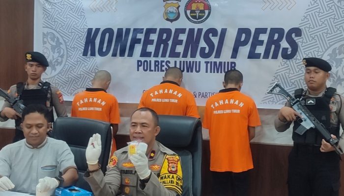 Polisi Bekuk Tiga Pengedar Sabu dan Obat Daftar G di Luwu Timur