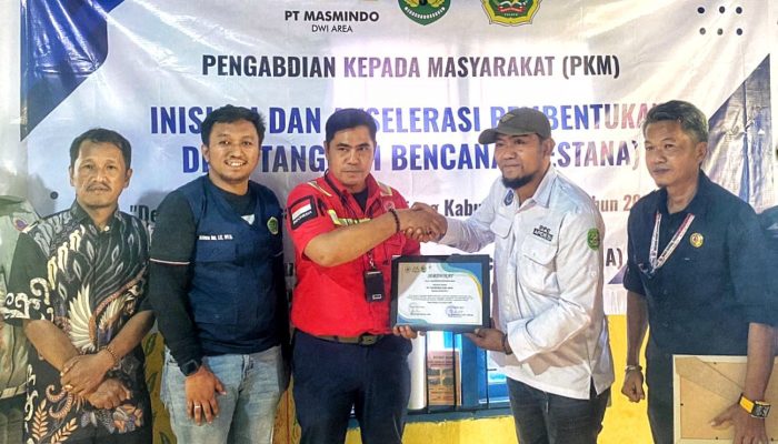 Gandeng UNCP, PT Masmindo Bentuk Desa Tangguh Bencana