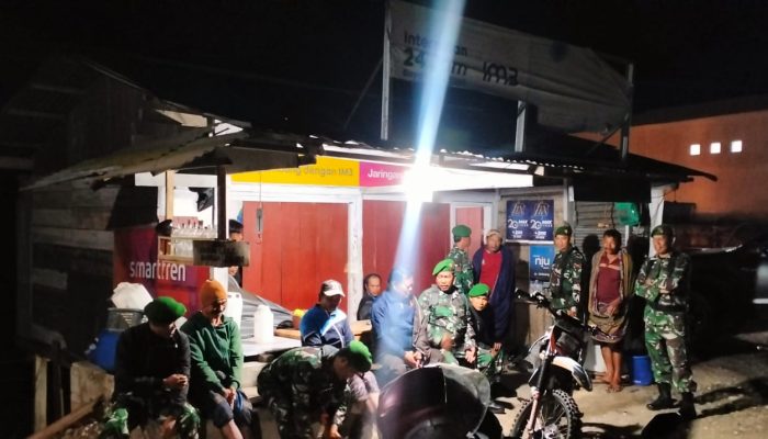 Koramil 1414-07/Mengkendek dan Warga Gelar Patroli Siskamling di Tana Toraja, Situasi Aman Terkendali